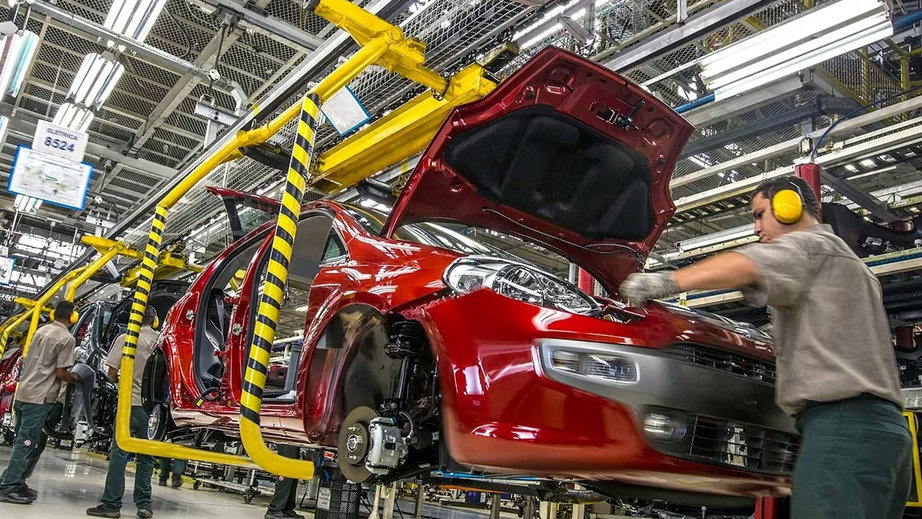 Producción automotriz , trabajo